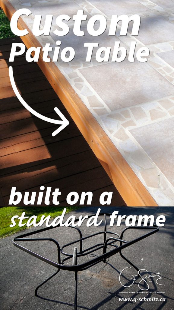 Our Custom Patio Table Madness & Method