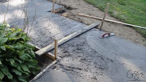 Have you worked with concrete before? Although framing and pouring concrete only takes a few hours, there is a lot of preparation work involved that needs to be done beforehand.