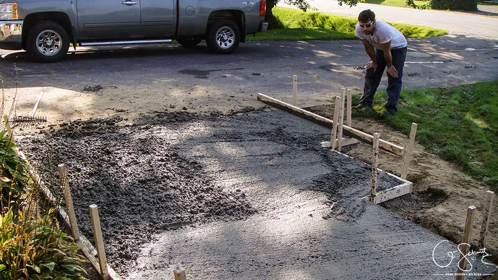 Have you worked with concrete before? Although framing and pouring concrete only takes a few hours, there is a lot of preparation work involved that needs to be done beforehand. 