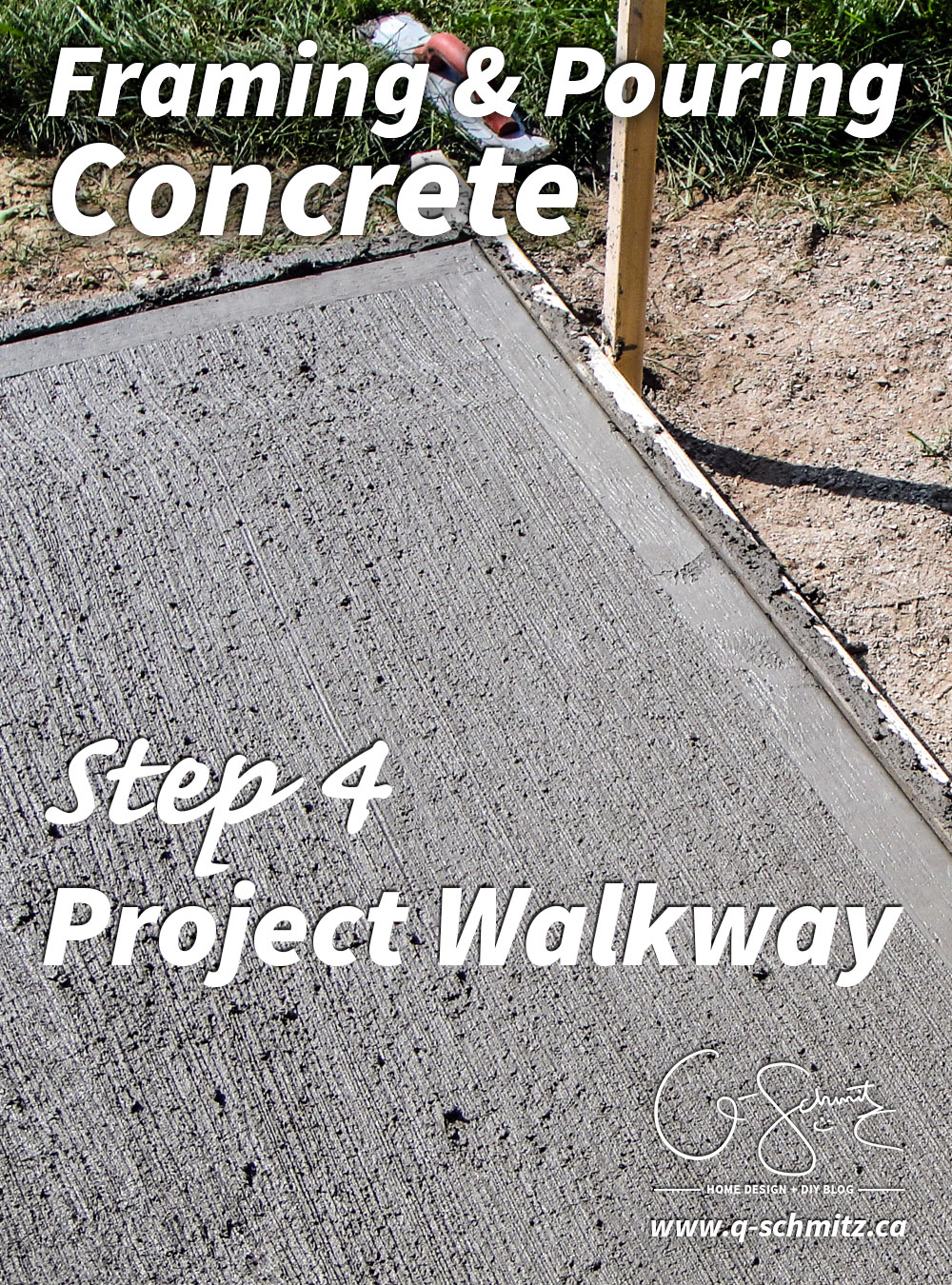 Have you worked with concrete before? Although framing and pouring concrete only takes a few hours, there is a lot of preparation work involved that needs to be done beforehand. 