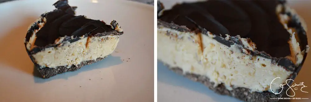 Have you ever made a no bake cheesecake before? What about a peanut butter version? Modelled after a jumbo Reese Cup, I just made this delicious peanut butter and chocolate no bake cheesecake and would love to share the details with you :)