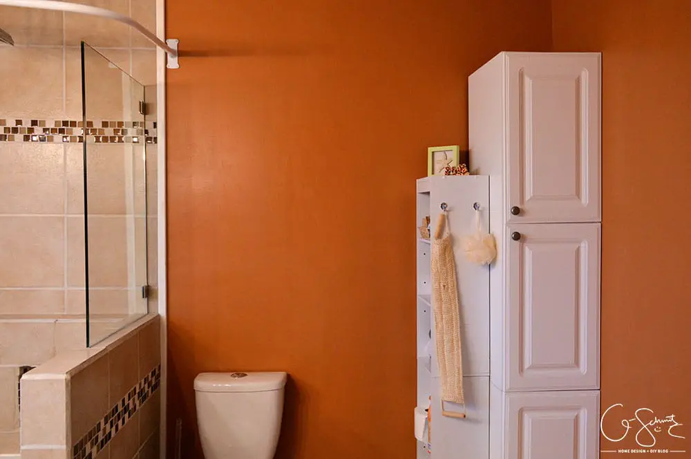 Have you ever tackled your own DIY bathroom renovation? Here is what our main bath looks like after we did ours!