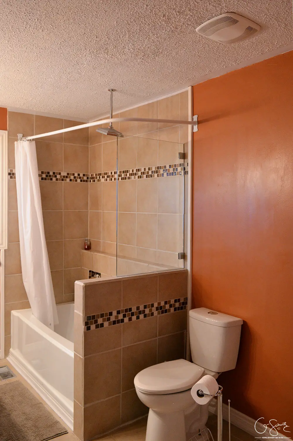 Have you ever tackled your own DIY bathroom renovation? Here is what our main bath looks like after we did ours! 