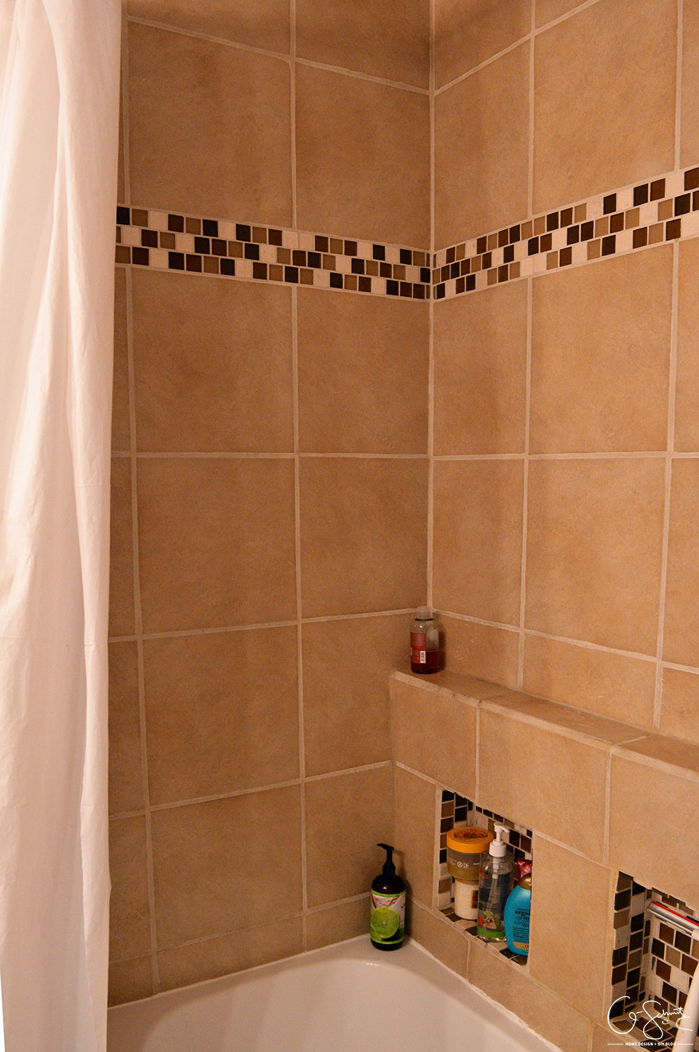 Have you ever tackled your own DIY bathroom renovation? Here is what our main bath looks like after we did ours! 