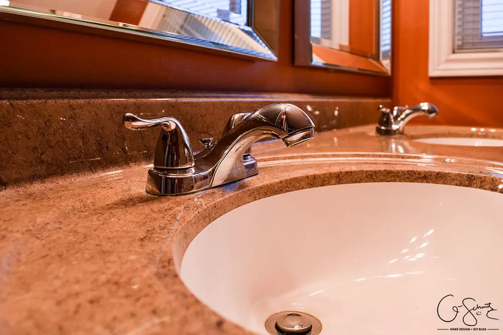 Have you ever tackled your own DIY bathroom renovation? Here is what our main bath looks like after we did ours! 