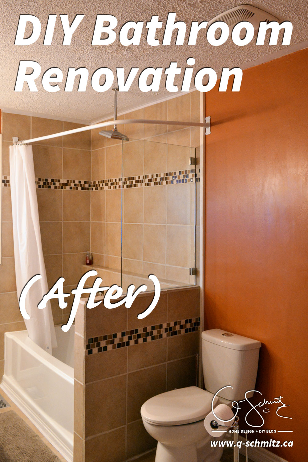 Have you ever tackled your own DIY bathroom renovation? Here is what our main bath looks like after we did ours! 