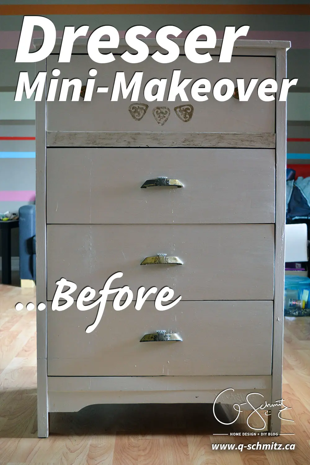 Sometimes you don't need to do a huge DIY to get the furniture look you want. See how a dresser mini-makeover can work just as well!