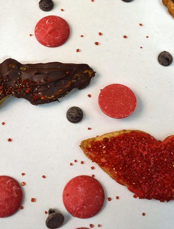 These kissing mustache and lip shaped cookies were a cute little idea I had to decorate my sugar cookies for Valentine's Day this year. Check them out!