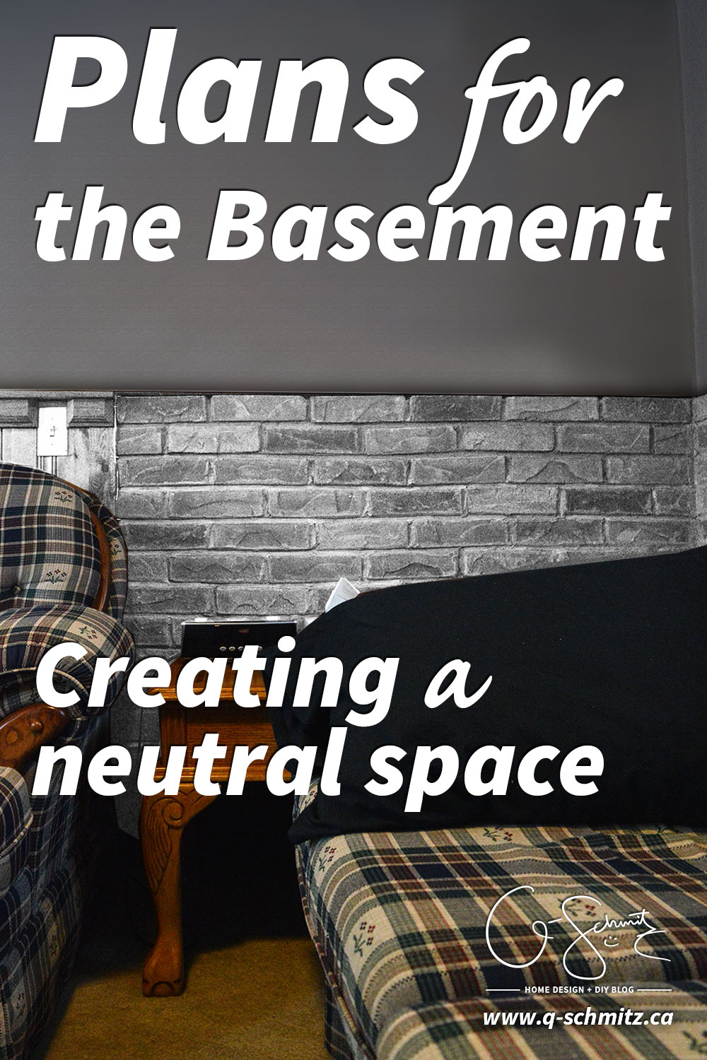 Whether you are doing any renovations or decorating, it’s always best to have a plan in place ahead of time. Check out my future plans for the basement!