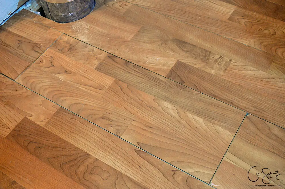 How to patch gaps in laminate floors when you have removed a wall or want to join two sections of laminate flooring together and can't snap together.