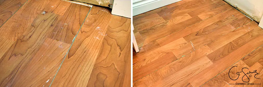 How to patch gaps in laminate floors when you have removed a wall or want to join two sections of laminate flooring together and can't snap together.