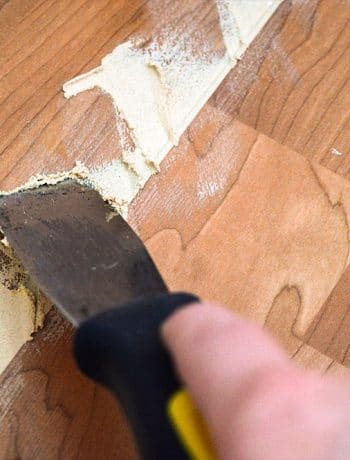 How to patch gaps in laminate floors when you have removed a wall or want to join two sections of laminate flooring together and can't snap together.