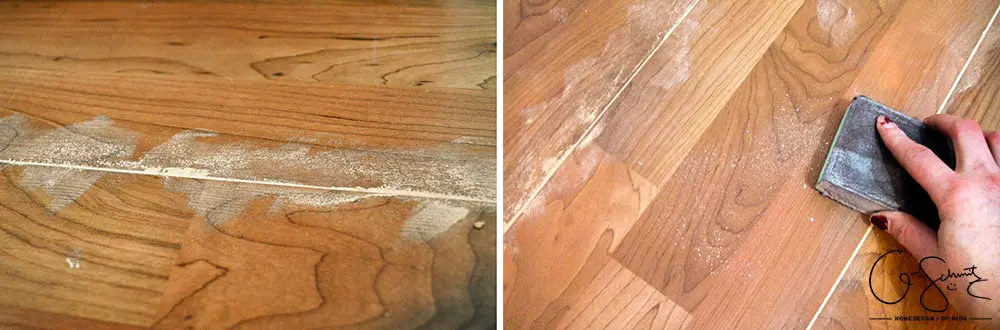 How to patch gaps in laminate floors when you have removed a wall or want to join two sections of laminate flooring together and can't snap together.