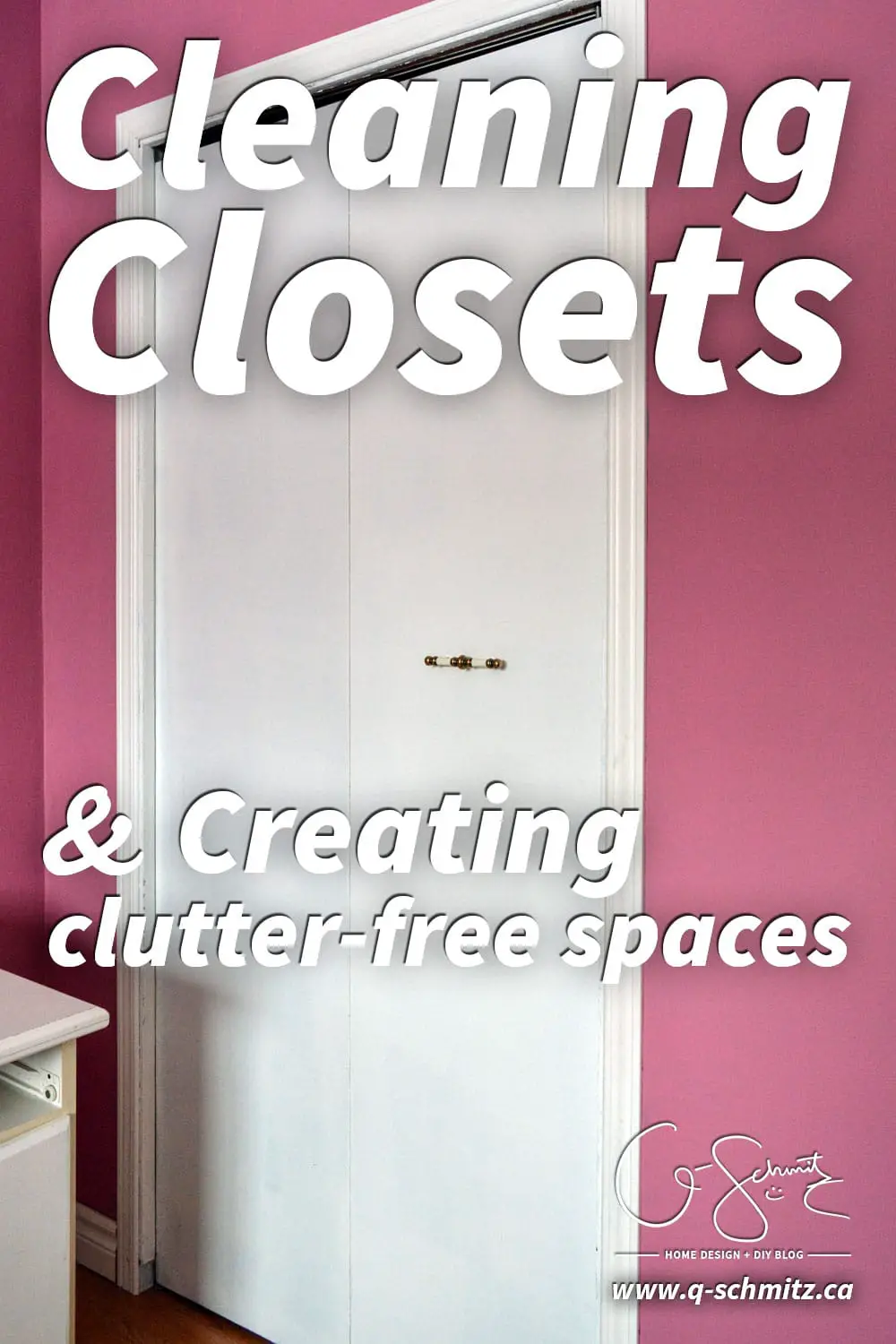 Cleaning closets and creating clutter free spaces is something that NEEDED to happen around here. Check out my tips to tackle your closets too :) 