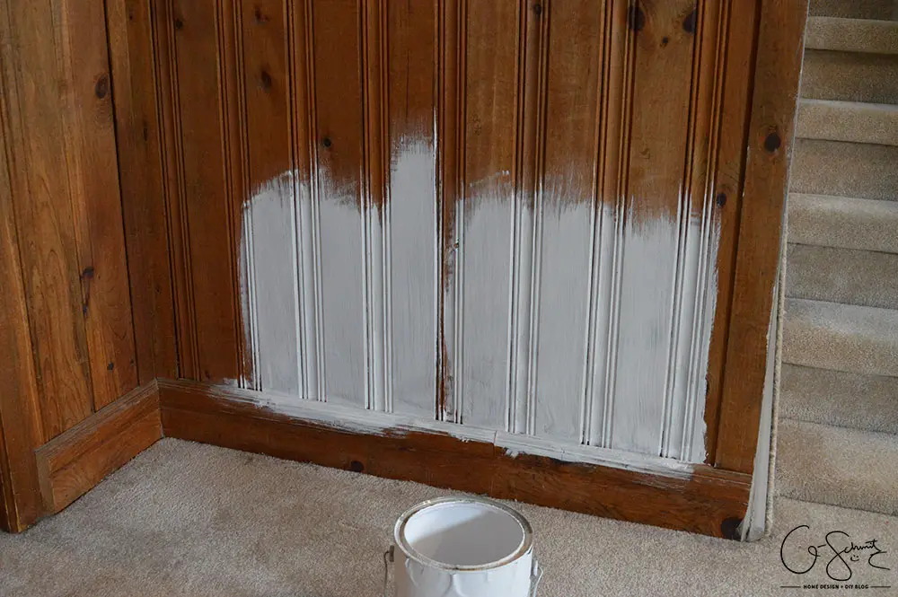 We have a lot of wood panelling in our basement that I would like to lighten up. But I can’t decide on painting vs. whitewashing panelling and the brick we have.