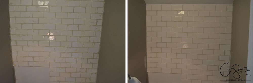 Week 4 of the One Room Challenge was spent tiling the bathroom, and I’m also sharing some of our sconce light options for the space.