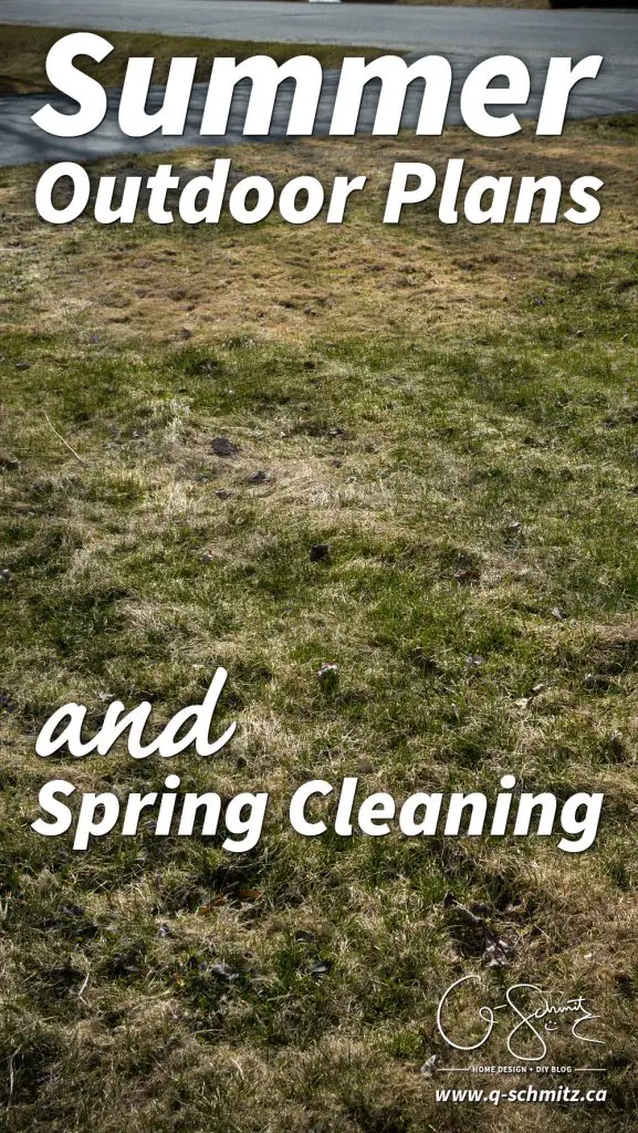 Let's look ahead to the summer outdoor plans I have for our yard this year, which mostly involve some much needed spring cleaning and maintenance!