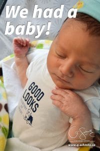 The background story of my first birth, our sweet little boy who just happened to come on his delivery day!