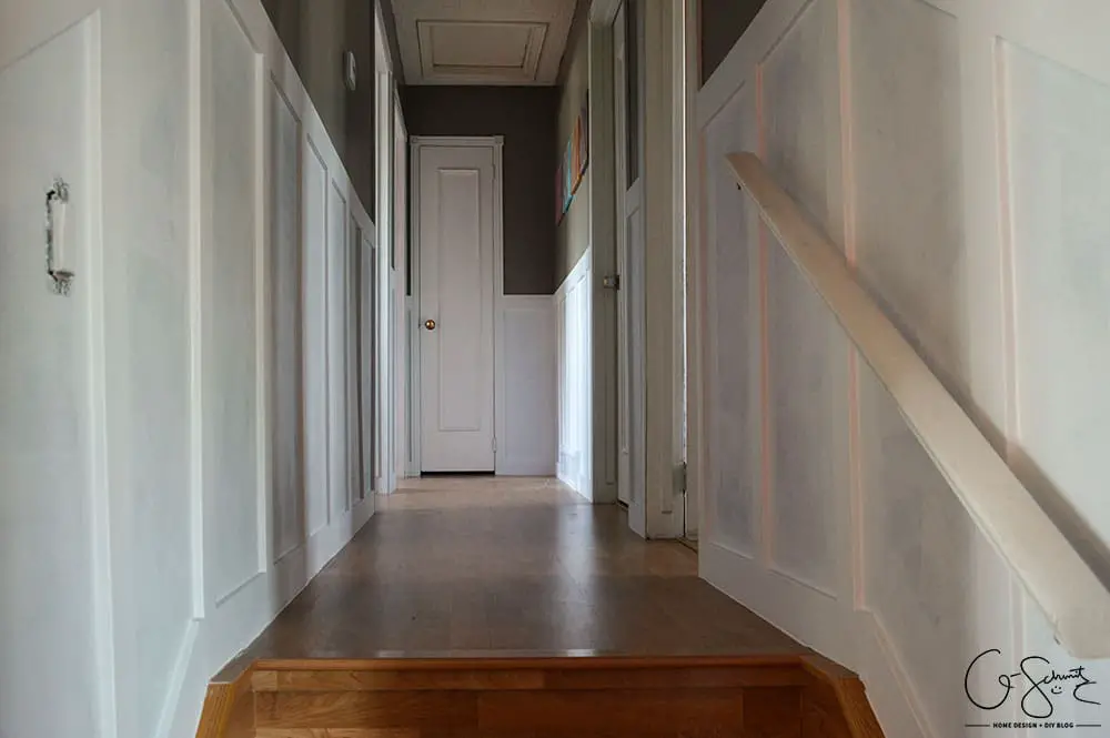 Do you have any millwork in your house? There are so many different styles, and almost no limits to what can be achieved with a few coats of paint and some pieces of trim! Here's an overview of how I was able to add board and batten style millwork to our hallway.