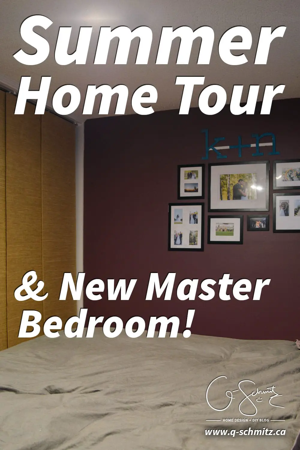 Today I'll be sharing photos of some different areas of my house, and most excitingly I'll be revealing our new Master Bedroom paint colour. Part of the summer home tour hosted by Green with Decor