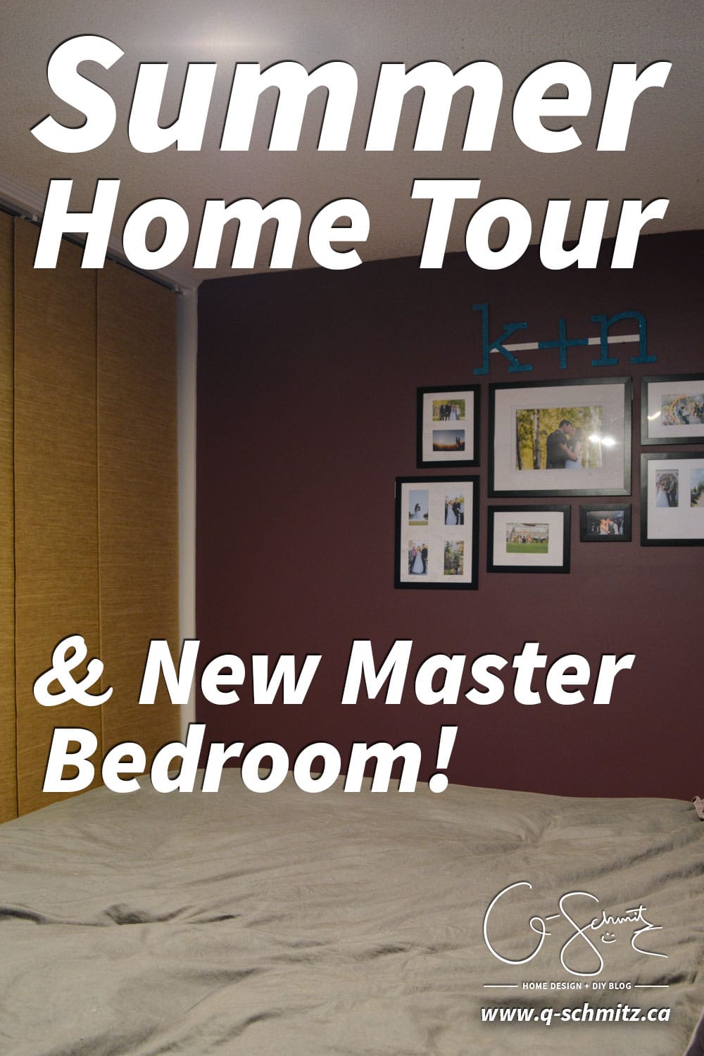 Today I'll be sharing photos of some different areas of my house, and most excitingly I'll be revealing our new Master Bedroom paint colour. Part of the summer home tour hosted by Green with Decor