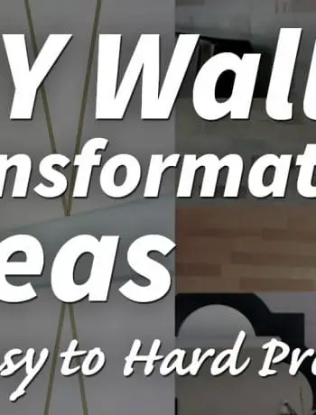 Today I'm rounding up some DIY wall transformation ideas, starting from easier, non-permanent solutions to more time-consuming (woodworking involved) projects. Check out these great ideas from some great bloggers!