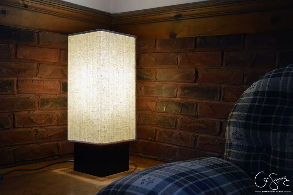 Doesn't this ridiculously tall lamp work perfectly in this corner in our basement?