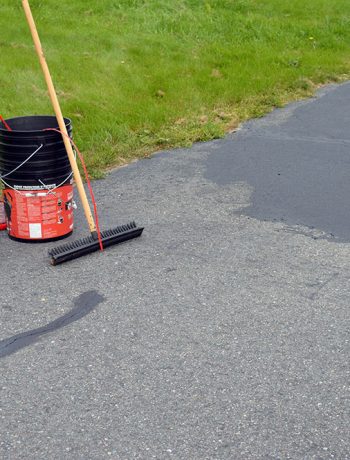 If you are planning on sealing an asphalt driveway, or have even completed this project in the past - read on for more information on how we did it!