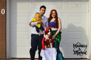 I made DIY family costumes this year, in the theme of Disney's The Little Mermaid. I think they turned out great and I'm so looking forward to handing out treats dressed up as a family this year!