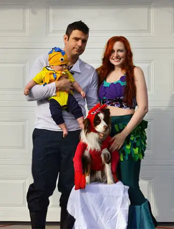 I made DIY family costumes this year, in the theme of Disney's The Little Mermaid. I think they turned out great and I'm so looking forward to handing out treats dressed up as a family this year!