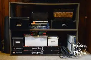 I've been staring at a messy TV console area for a while. Well not anymore, because I decided to tackle the basement media centre organization - and today I'm sharing the before photos and some planning ideas.