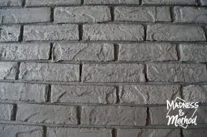 Have you ever dry brushed anything? I decided to dry brush bricks for our fireplace makeover, and I love how the bumps and ridges stand out!