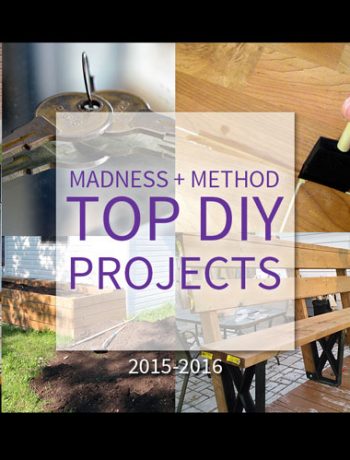 Do you have any DIY projects coming up? Great highlight of the top DIY projects and posts on the Madness and Method blog!