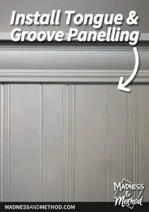 install tongue and groove panelling