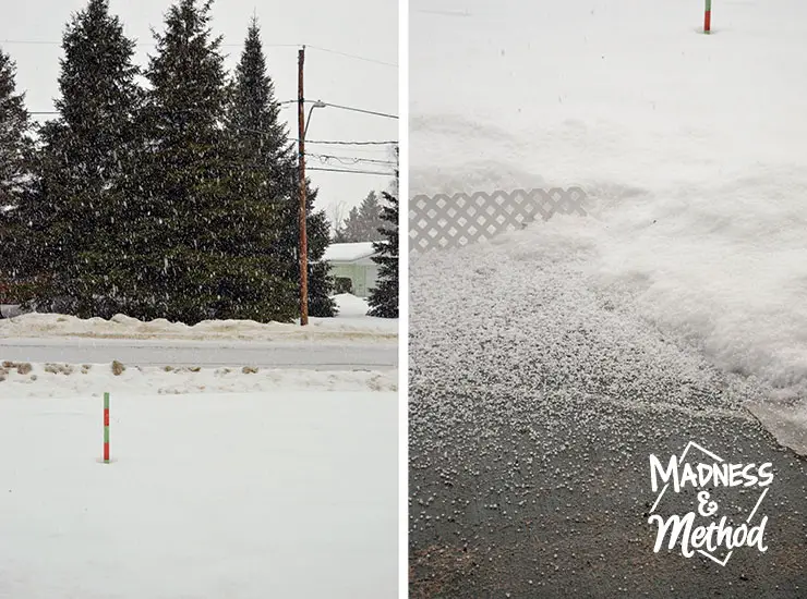 We also had a hail storm this month too!