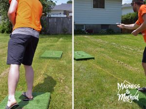 playing texas horseshoes