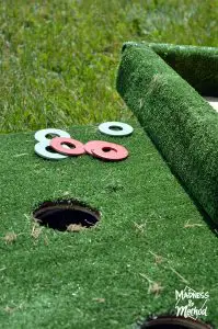 Painted washer toss washers