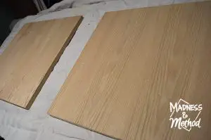 Unfinished wood canvas art
