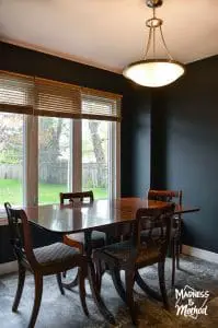 brothers black dining room