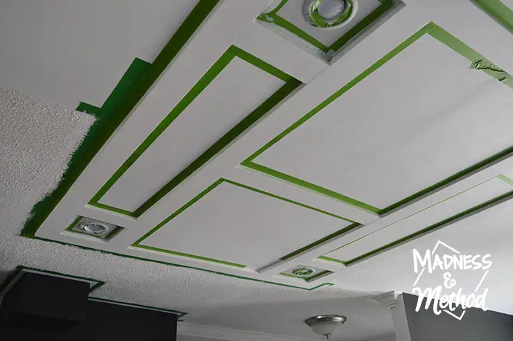 Faux Coffered Ceiling Diy Madness Method