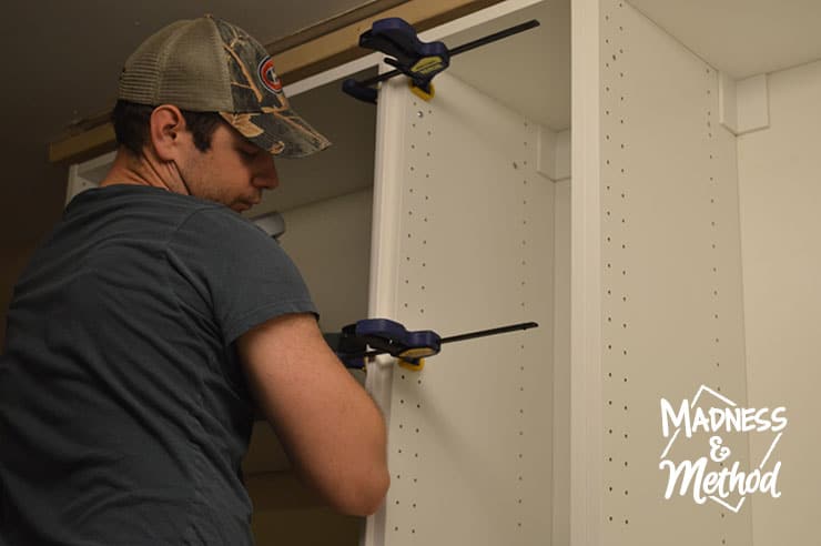 installing ikea cabinets for a kitchen renovation