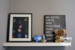 bare canvas next to regular frame