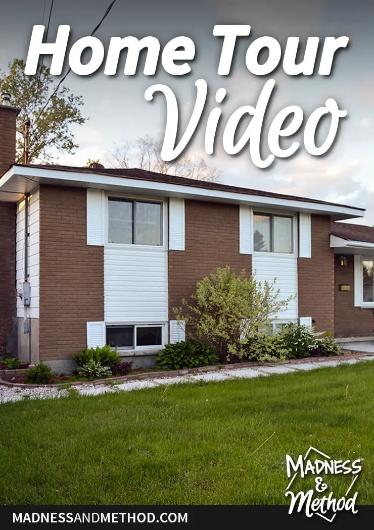 fall home tour video pinterest graphic