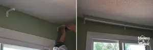 installing track for panel curtains from ikea