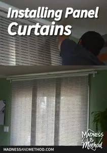 installing panel curtains graphic