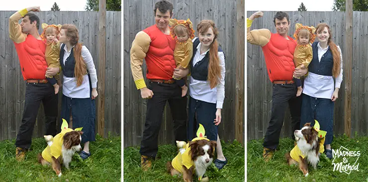 family beauty and the beast halloween costumes