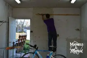 removing shelves in garage