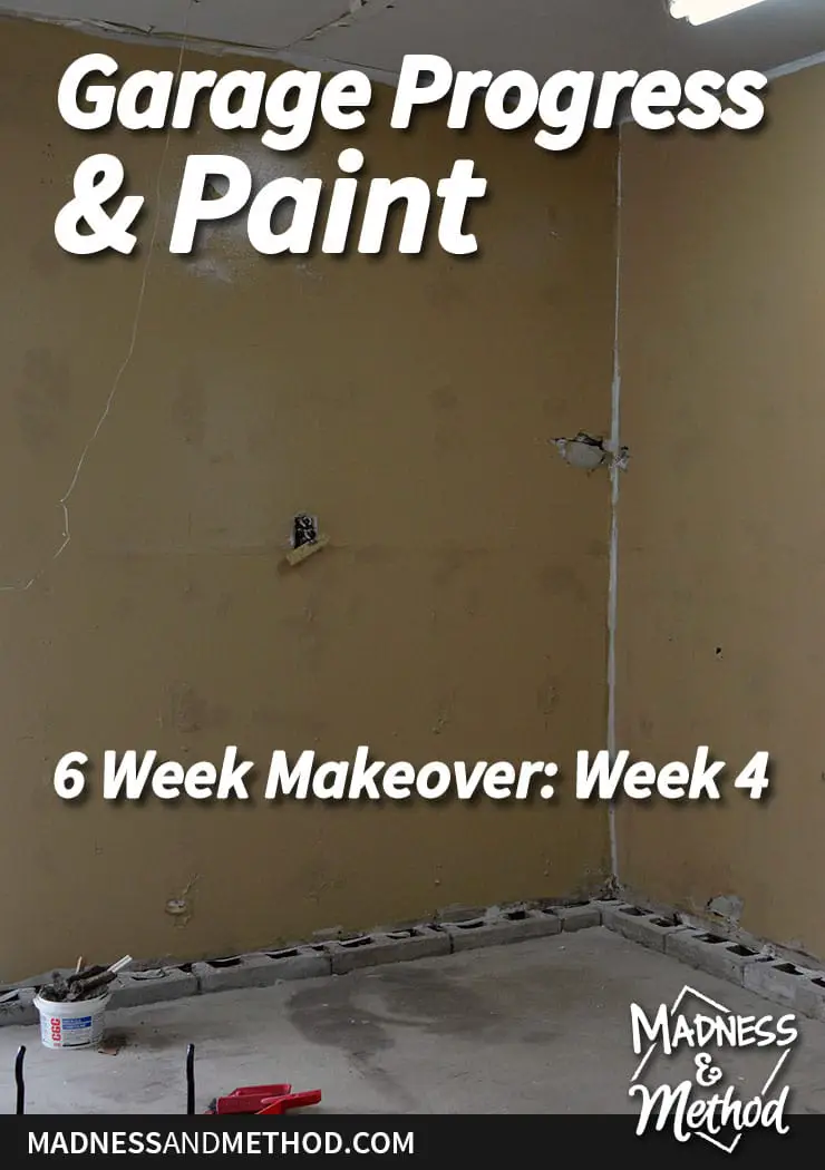 garage progress and paint graphic