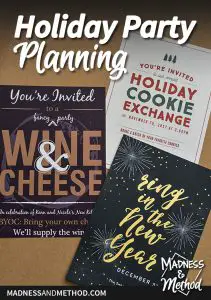 holiday party planning invitation options