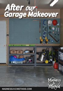 after garage makeover graphic